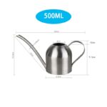 Long Mouth Water Can Stainless Steel Watering Pot Garden Flower Plants Watering Cans 500ML /1000ML Kettle Gardening Tool 9